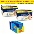 Dodot Sensitive Talla 1 (2-5kg) Pack Ahorro Pañales + Toallitas