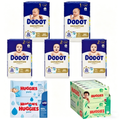 Pack Dodot Sensitive Tallas 1 y 2 (116+174 Pañales) + Toallitas Huggies Pure Aqua y Natural Care (2×560 Uds)