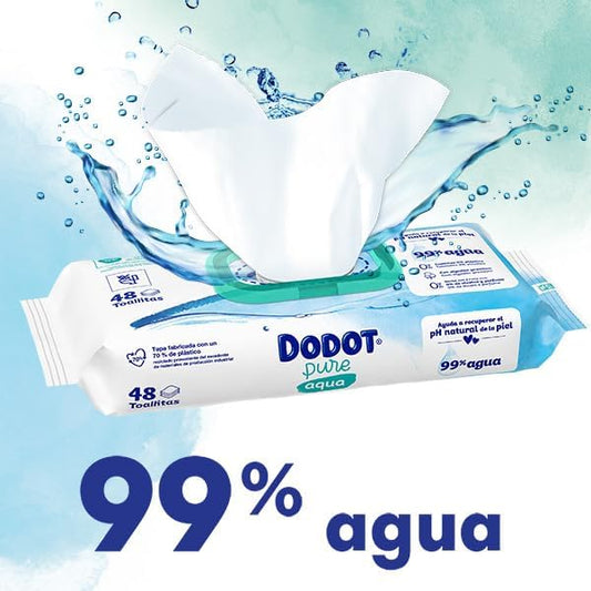 Dodot Aqua Pure Baby Wipes, 1,296 Wipes, Helps Restore Skin's Natural PH, 99% Water