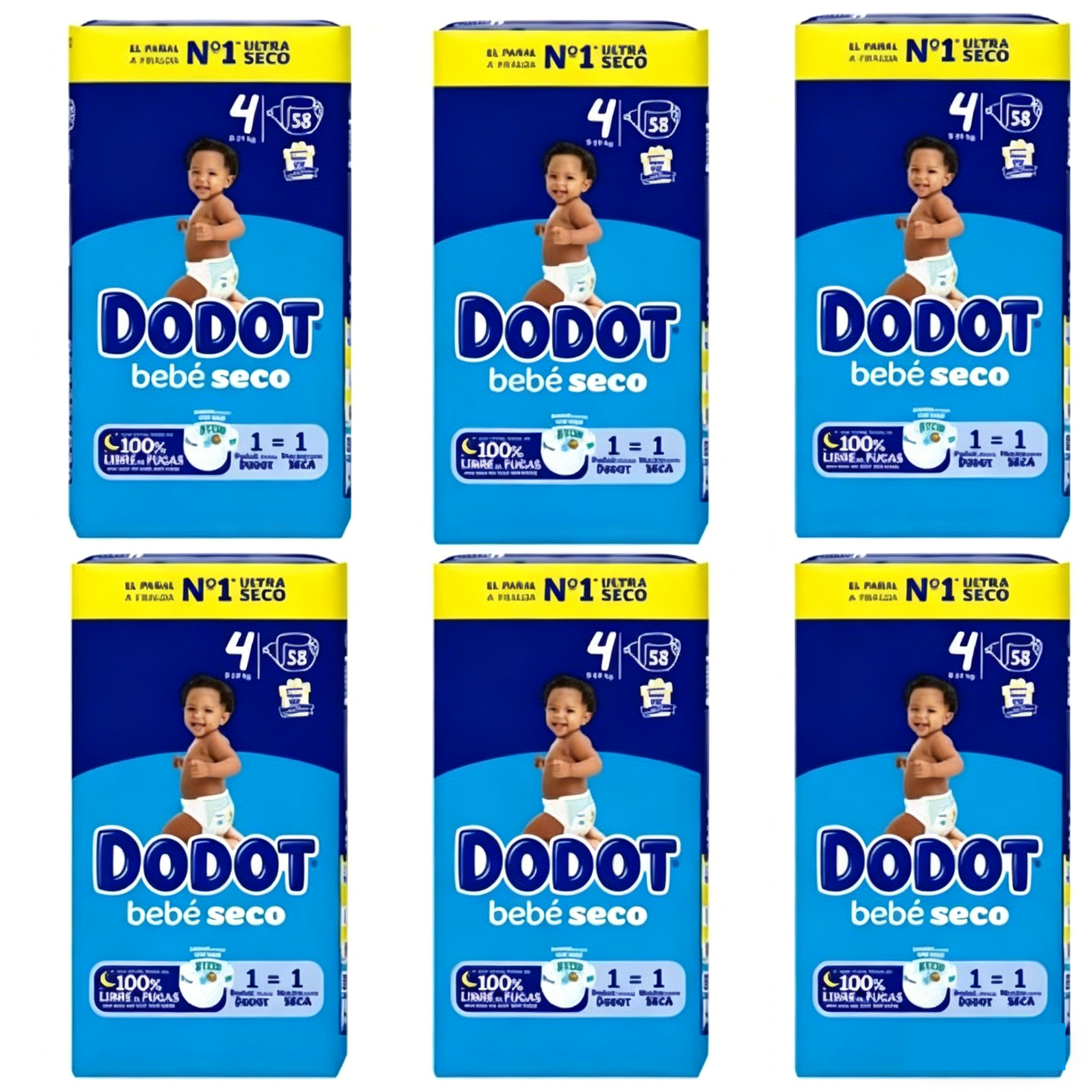 Dodot Bebé Seco Talla 4 (9-14kg) GigaPack 348 pañales